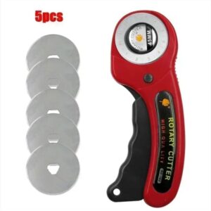 1pcs- 45mm Leather craft Rotary Cutter Leather Cutting Tool Leather Craft Fabric Circular Blade Knife DIY Patchwork Sewing Quilting (Random Color)-B0D4JGT1FP