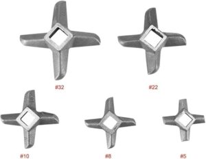 1pec Meat Grinder Blade Steel Grinder Blade shaped Stand Mixer Replacement Part Meat Cutter Food Mincer -Before Buy Be Sure of the old measuring Carefully See Second Photo (#32)-B0DFTVF7M2
