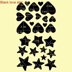 1Pcs only 20X15Cm Self-Adhesive Black Patches on Clothes Down Jackets Umbrella Hole Repair No Need Iron Washable Waterproof Clothing Patch Sticker- Select (BlackLoveStar)-B0DSLXQL52