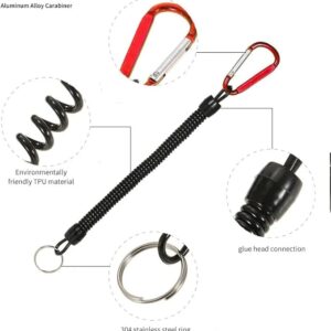 51YiCAR-RuL._AC_SX679_ 1Pcs Outdoor Tactical Lanyard Spring Rope Hiking Camping Fishing Anti-lost Phone Keychain Molle Backpack Attactment Spring Strap (Random Color)-B0DF6RB4J2