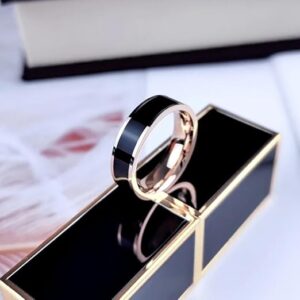 1PCs Trendy Waterproof Stainless Steel Metal Spinner Mesh Wedding Band Ring for Men Women Release Stress Gift Charm Jewelry-B0DQFPMQ6Q