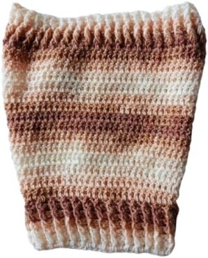 Dog and Cats HandMade Crochet Shirt, (Neck Diameter 18Cm up to 25 Cm Max - Body Diameter 25 Cm up to 39Cm Max Round) Winter Pet Dog Clothes Crochet a winter jacket for pets as shown-B0DN1HFXHP