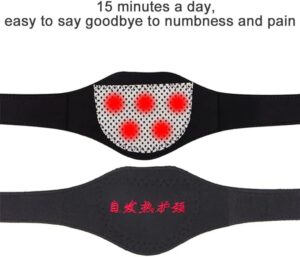 Neck Support Massager 1Pcs Tourmaline Self-heating Neck Belt Protection Spontaneous Heating Belt Body Massager-B0DZP1MJXP