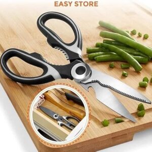 51kv335zDoL._AC_SX450_ 1PCs/Set - Kitchen Scissors Heavy Duty Scissors Utility Stainless Steel Scissor Multipurpose Sharp Scissor-Great for Vegetable, Fish, Bones, Nut, Meat, Turkey, Chicken, Flowers,-B0DSVSDWKR