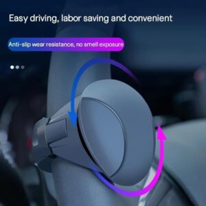 Driving Helper Booster, Spinner Knob Steering Wheel, Universal Hand Control Steering Wheel Spinner Knob, for Sedans, Saloon Cars, Trucks, SUV, All Type (Black)-B0F1TQVXF5