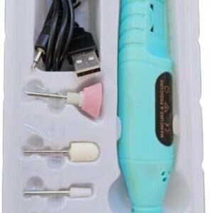 Grind Nails Appliance Art Drill Kit Electric Finger Toe Nail Grinder Polish Rotary Tool Accessories Manicure Pedicure Tools Nails Grinding Repair (blue)-B0DZCZXTN5