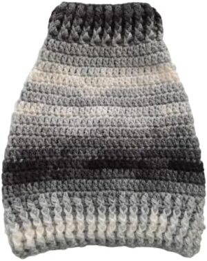 Dog and Cats HandMade Crochet Shirt Winter Pet Dog Clothes Crochet a winter jacket for pets as shown Select Size Carefully ((WD26225) Neck14~19Cm-Chest 24~36Cm))-B0DZ6GW8V7