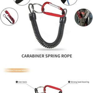 51pl+rwgZWL._AC_SY741_ 1Pcs Outdoor Tactical Lanyard Spring Rope Hiking Camping Fishing Anti-lost Phone Keychain Molle Backpack Attactment Spring Strap (Random Color)-B0DF6RB4J2