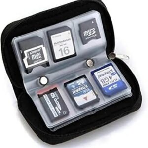 51r9wwSTG0L._AC_SX569_ Memory SD Card Case, 1Pcs Micro SD Card Holder Wallet Storage 28 Slot SD Micro SD CF SDHC SDXC MMC Secure Digital Compact Flash Cards - Made By MySouq.Store (Black)-B0DZ1LLHCV