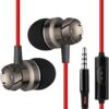 [ 1 Pcs - White XSilver ] Metal Wired Super Bass Earbud 3.5mm Built-in Microphone Hand Free Noise Reduction Gaming Universal Headset Sport Earphone-B0DZJ23HSS