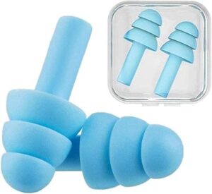 Medical Grade Soft Silicone Ear Plugs for Noise Reduction Sleeping Meditation Study Swimming Travel Earplugs Reusable (Pack of 3 Pairs) Random Color-B0F1H55SL6