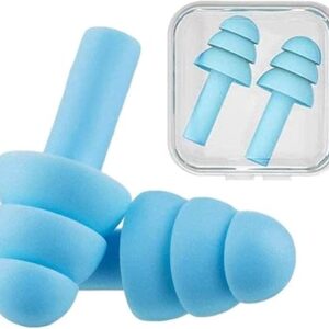51uzCItn9sL._AC_SX450_ Medical Grade Soft Silicone Ear Plugs for Noise Reduction Sleeping Meditation Study Swimming Travel Earplugs Reusable (Pack of 3 Pairs) Random Color-B0F1H55SL6