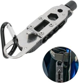 [ 1Pc ] Multifunctional Mini Screwdriver Outdoor EDC Keychain Shape Screwdrivers Portable Steel Repair Tool (Random Color-B0DRWRKH13