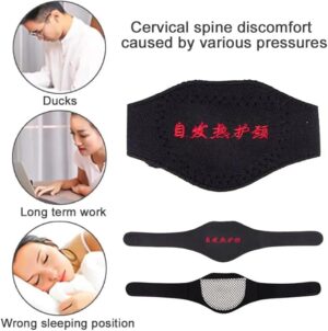 Neck Support Massager 1Pcs Tourmaline Self-heating Neck Belt Protection Spontaneous Heating Belt Body Massager-B0DZP1MJXP