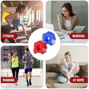 1pcs Fitness Jawline Exercise Stress Ball Face Jaw Exerciser Trainer Muscle Simulator for Cheekbones Trainer Jawliner Jaw Liner (Color MayBe Random) (RED)-B0DZ8Y3LP8