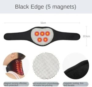 Neck Support Massager 1Pcs Tourmaline Self-heating Neck Belt Protection Spontaneous Heating Belt Body Massager-B0DZP1MJXP