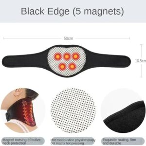 Neck Support Massager 1Pcs Tourmaline Self-heating Neck Belt Protection Spontaneous Heating Belt Body Massager-B0DZP1MJXP