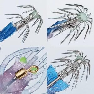 1PC 11cm10g Soft Fishing Lure Soft Shrimp Squid Hook Artificial Bait Glow Octopus Cuttlefish Hook pesca Fishing Tackle Randomly-‎B0D5C3PQ1J