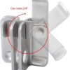 Door Silde Bolt,Gate Latch with Padlock Hole,Gate Latch Tiny Padlock Hasp,Stainless Steel Hardware Door Hasp Latch for Wooden Garden Gates Garden Fence,Brushed Finish (Right)-B0DVGW1BCC
