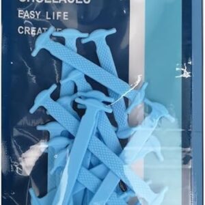 61H-SACh+2L._AC_SY625_ 14pcs/Lot Shoes Accessories Elastic Silicone Shoelaces Elastic Shoelace Creative Lazy Silicone Laces No Tie Rubber Lace (Blue)-B0DRWXYQ6Z