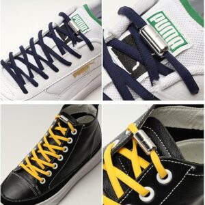 Long Life Elastic No Tie Shoe Laces For Adults,Kids,Elderly,System With Elastic Shoe Laces(2 Pairs), 02-black, X-Large-B0CCV2DRGB