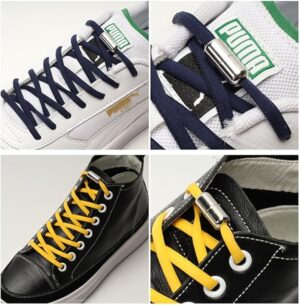 Long Life Elastic No Tie Shoe Laces For Adults,Kids,Elderly,System With Elastic Shoe Laces(2 Pairs), 02-black, X-Large-B0CCV2DRGB