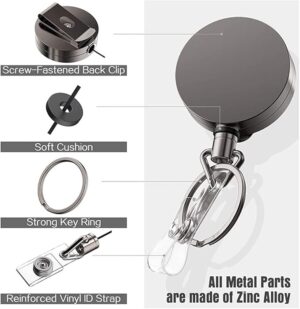 (1pc) Wire Rope Camping Telescopic Burglar Key Holder Tactical Keychain Outdoor Automatic Key Ring Retractable Roll Chain Cable-B0DZTHP2Q8