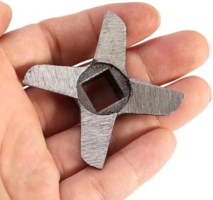 1pec Meat Grinder Blade Steel Grinder Blade shaped Stand Mixer Replacement Part Meat Cutter Food Mincer -Before Buy Be Sure of the old measuring Carefully See Second Photo (#32)-B0DFTVF7M2