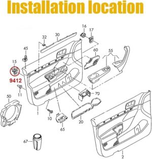 10 Pcs For Volkswagen VW Passat B6 2006 2007 2008 2009 2010 New Interior Auto Door Card Trim Panel Clips 6Q0868243 6Q08-68243-B0DYVR9TYP