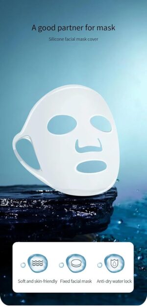 3D Silicone Mask Face Women Skin Care Tool Hanging Ear Face Mask Gel Sheet Reusable Lifting Anti Wrinkle Firming Ear Fixed Tools 1Pcs (White-L)-B0F1DXSVT4