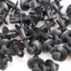 [25 Pcs] Car 8mm Hole Plastic Rivets Fastener Push Clip Black Auto Vehicle Door Trim Panel Retainer Fastener Clips-B0CKLWYQ5J
