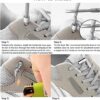 Long Life Elastic No Tie Shoe Laces For Adults,Kids,Elderly,System With Elastic Shoe Laces(2 Pairs), 02-black, X-Large-B0CCV2DRGB