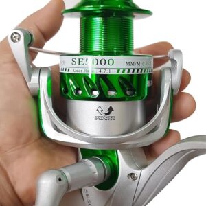 Spinning Reels Saltwater Freshwater Fishing Reel Ultralight Metal Frame Smooth and Tough High Speed Fishing Reels - 5000 Series-B0F1C6WDWS