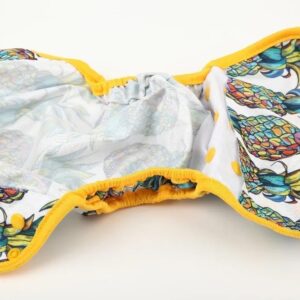 1Pcs One Size Baby Cloth Diaper Cover Nappy Waterproof Double Gusset 4-13kg - Reusable and washable (DC73)-B0DYZPTFX2