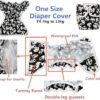 1Pcs One Size Baby Cloth Diaper Cover Nappy Waterproof Double Gusset 4-13kg - Reusable and washable (DC48FOX)-B0DYZNNM3M