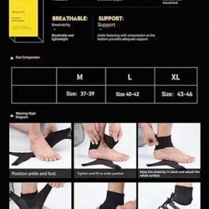 61+jAx8O4PL._SY500_ 1 Pcs An kle Brace Adjustable Compression Ankle Support Elastic An kle Guard Pain Relief Strap Basketball Ankle Brace Support (Medium, Left)-B0DZ4HPRGS