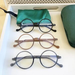 1PC Round Frame Reading Glasses Ultralight Small Frame Presbyopic Eyeglasses Blocking Blue Light Hyperopia Eyewear Unisex 14cm X 4.5cm - Material Alloy+TR90 - Black-B0F1LV3PC7