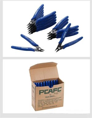 1Pc Wire Cutter DIY Trimmer Diagonal Side Cutting Cable Nippers Red Blue Pliers Hand Mini Snips Flush Nipper Trimmer Hand Tools (Blue*Black)-B0DP1L1X98