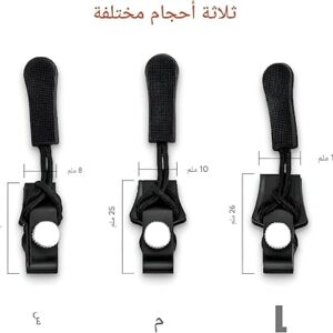 Quick Repair Zippers - 3 Sizes Zipper Repair Kit with Replacement Sliding Teeth for Complete Sewing Solutions and Easy Repairs (3 Sizes) random-B0DZ3P9Q1W