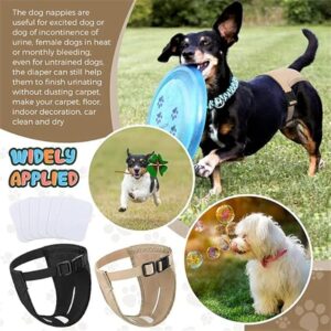 1Pcs Female Dog Nappies with 8 Sanitary Pad Adjustable Protective Trousers For in Heat Monthly Bleeding Physiological Washable Pants (Large)-B0DZ15KN88