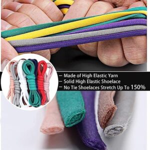 long life Elastic No Tie Shoe Laces For Adults,Kids,Elderly,System With Elastic Shoe Laces(2 Pairs)-B0CCV1SP71