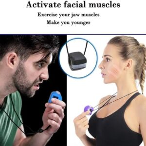 61wAekb1KdL._AC_SL1001_ 1pcs Fitness Jawline Exercise Stress Ball Face Jaw Exerciser Trainer Muscle Simulator for Cheekbones Trainer Jawliner Jaw Liner (Blue)-B0DYVQ1X3Z