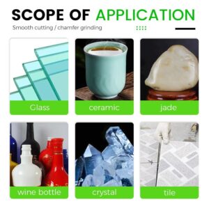 [ 1Pc ] 100mm Small Glass Cutting Disc Diamond Marble Saw Blade Ceramic Tile Jade Special Polishing Cutting Blade Sharp Brazing Grinding Disc...-B0DJ1RQ785