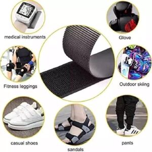 716bOx8fiXL._AC_SX679_ 2cm*3M Velcro Colorful Nylon Hook Loop Fastener No Glue Sewing Magic Tape Cable Ties Sewing-on Strips Accessories (Black)-B0D62TPGD7