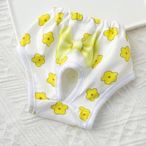 [1 Pcs] Pet Pants Underwears Diaper Breathable Dress Female Dogs Underwears Suitable for Dog Pants Diaper (XL) 52 cm max Abdominal circumference-B0F1DZ1HX3