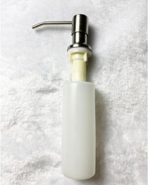 1Pcs Sink Soap Dispenser, Kitchen Soap Dispenser, Built in Desk Mount Liquid Lotion Kitchen Countertop Soap Dispenser, Large Capacity Bottle,Chrome-B0CCLH24NM