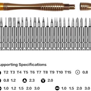 71VjwA4-GzL._AC_SX450_ 25 in 1 Precision Screwdriver Set, DIY Mini Repair Tool Kit for PC, Glasses, Mobile Phone, Laptop, Watch, Drone with Leather Case-B0F1YCQJFG
