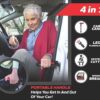 Offer 4-in-1 auto cane portable vehicle support grab bar standing assist mobility aid handle emergency escape tool-B0DZFKXV4X