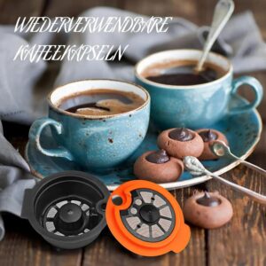 Reusable Coffee Capsules, Compatible with Bosch-s Tassimo Machines, Coffee Filter Refillable, Coffee Pods with Readable Barcode (230 ML)-B0F1C2HB3Z