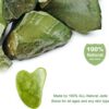 Gua Sha Stone,Jade Stone Massage Tool Guasha Tool for Scraping Facial and SPA Natural Jade Scraping Facial Tool Anti-Aging, Wrinkles, Puffiness (Heart)-B0DZTRLVNR